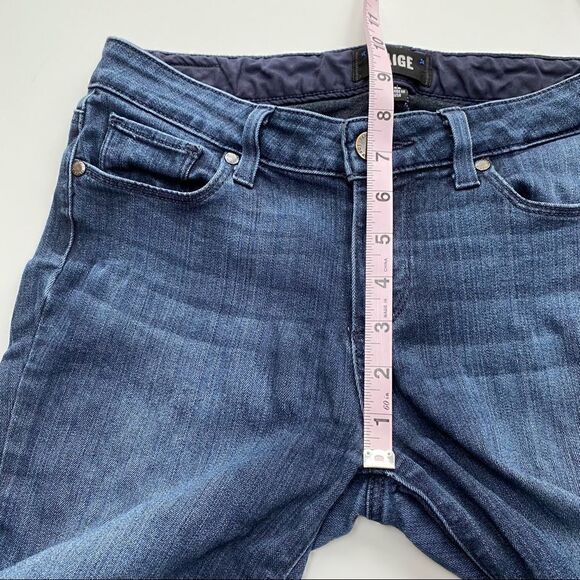 PAIGE Skyline Skinny Jeans Dark Blue Denim Designer 28 - Picture 15 of 16